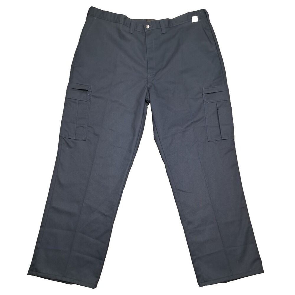 New Dickies Size 44 Flex Relaxed Fit Cargo Work Pants Black Uniform Straight Leg